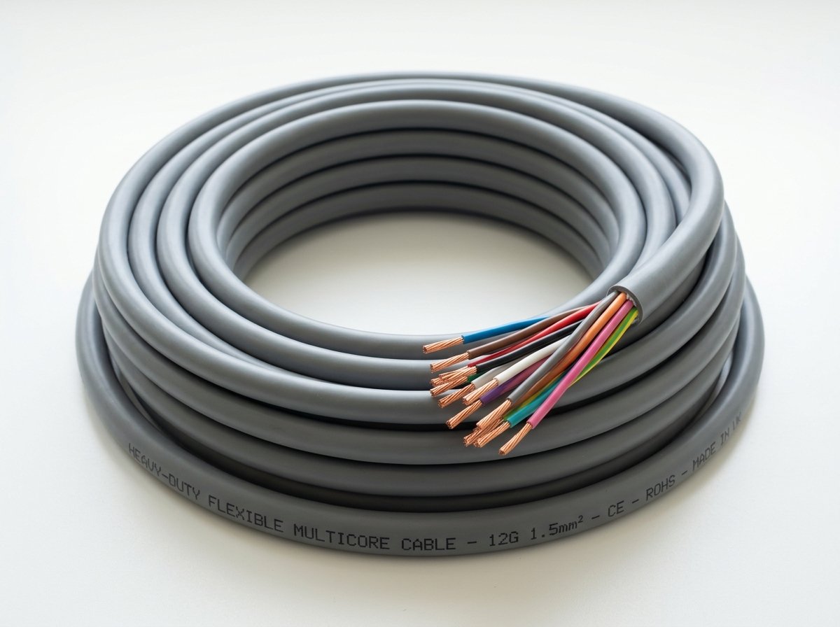 PVC insulated and sheathed multicore round flexible copper cables